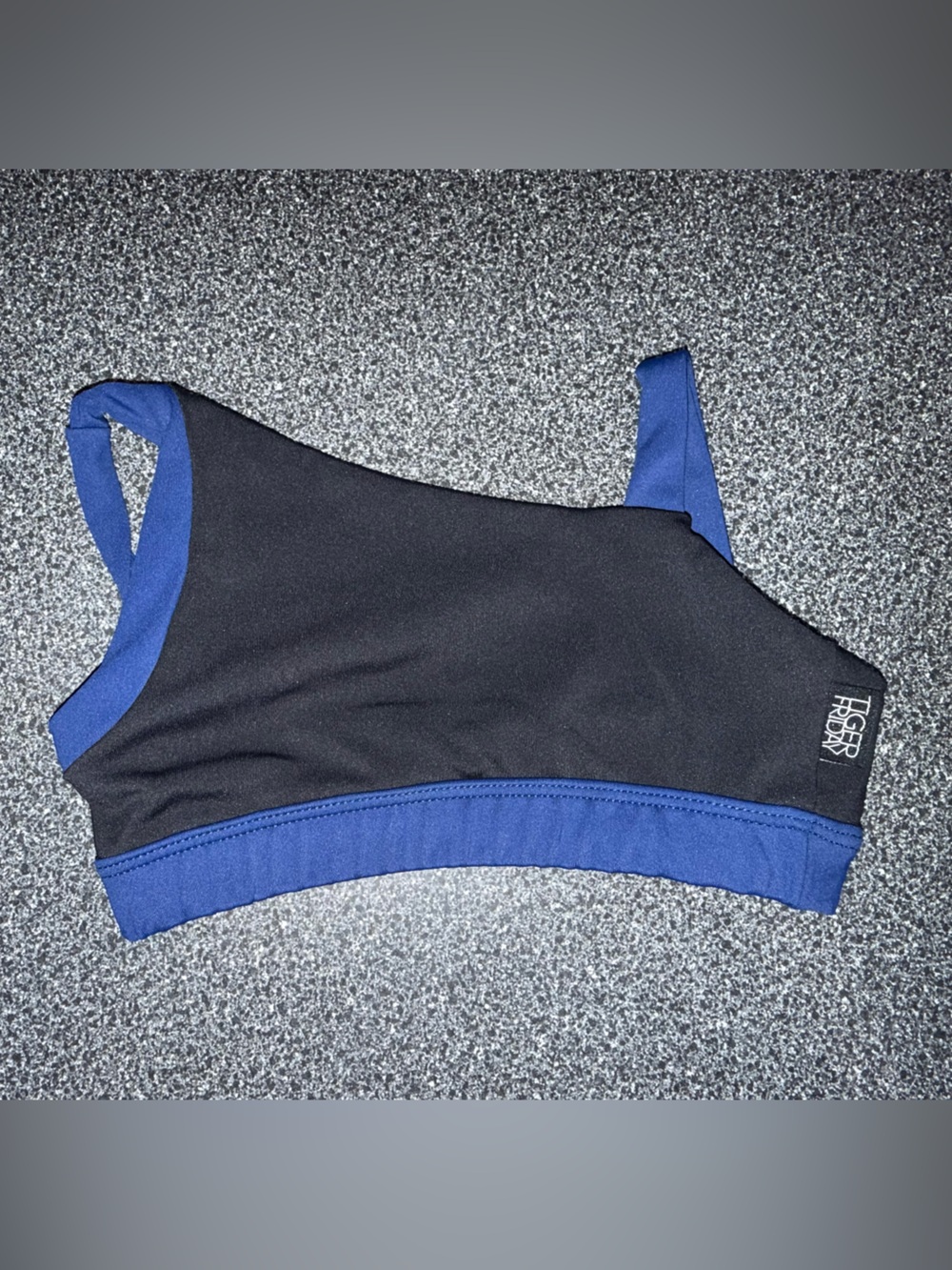 Tiger Friday Black & Blue Dance Top Size Child Medium